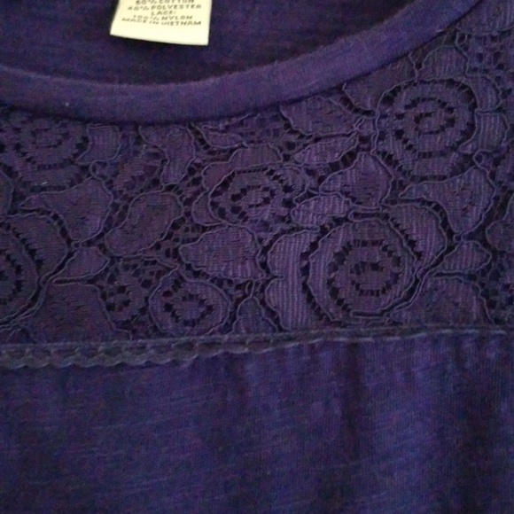 Liz Claiborne Purple  Blouse - Picture 5 of 6